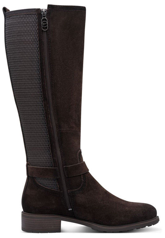 Tamaris Stiefel Leder/Textil Mocca