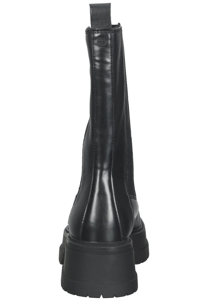 Tamaris Stiefel Leder/Textil Schwarz