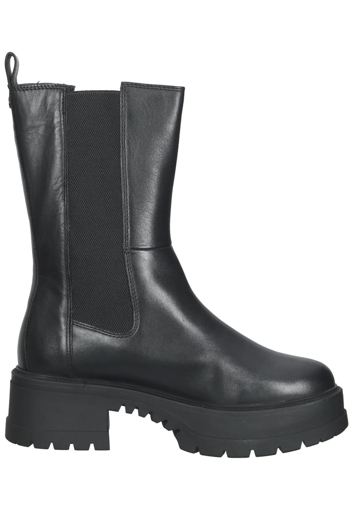 Tamaris Stiefel Leder/Textil Schwarz