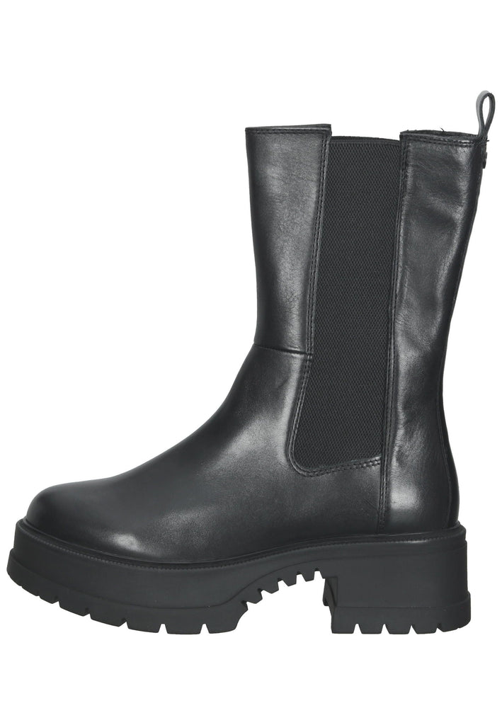 Tamaris Stiefel Leder/Textil Schwarz