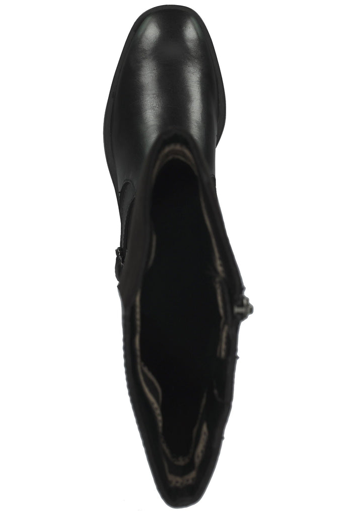 Tamaris Stiefel Leder/Textil Schwarz