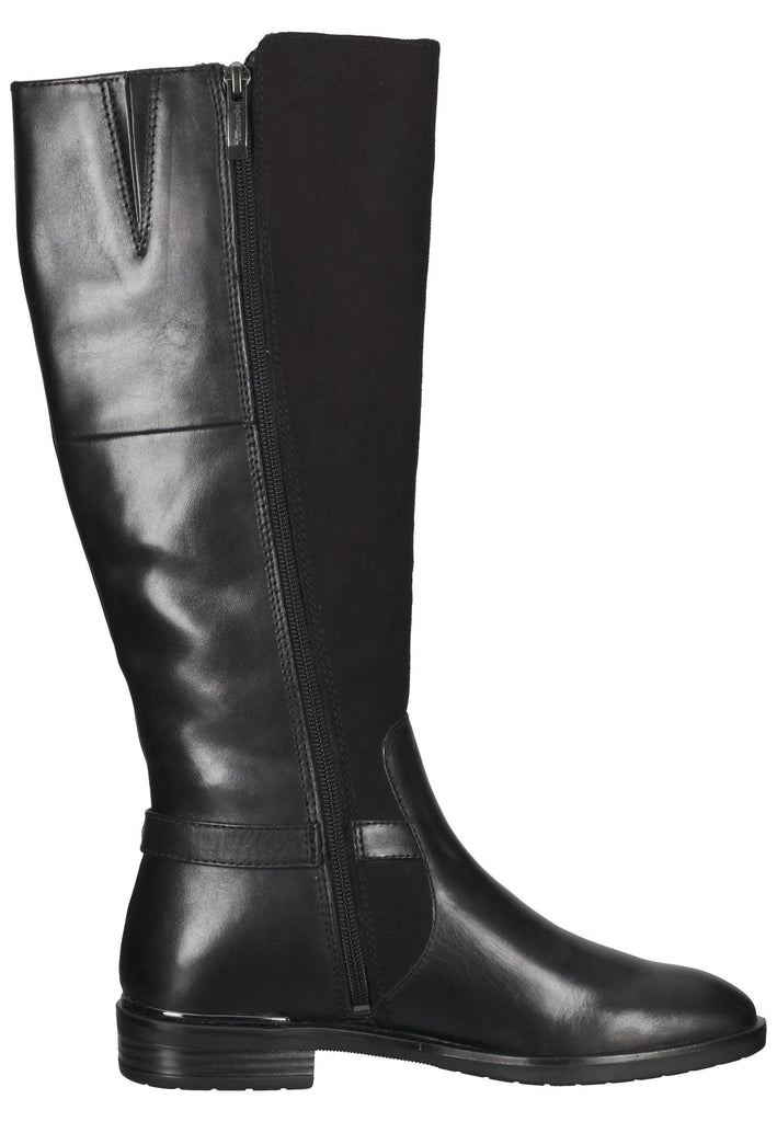 Tamaris Stiefel Leder/Textil Schwarz
