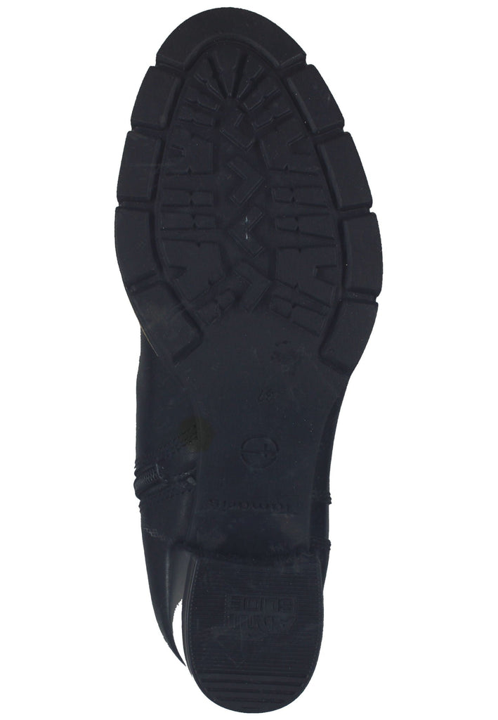 Tamaris Stiefel Leder/Textil Schwarz