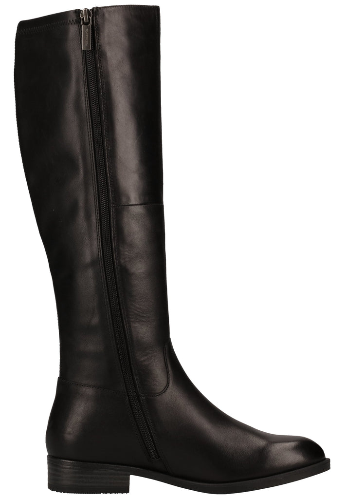 Tamaris Stiefel Leder/Textil Schwarz