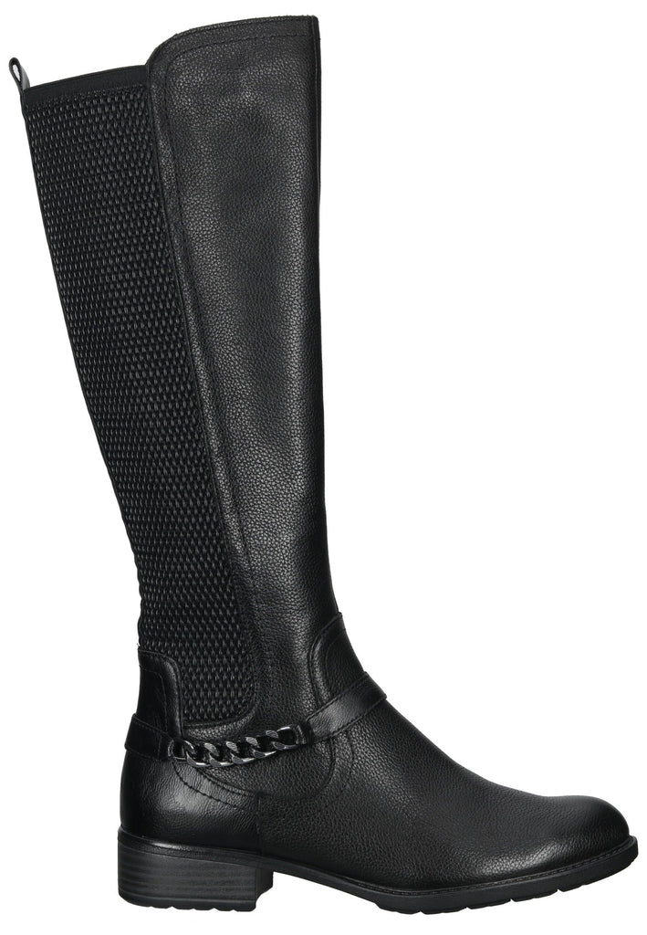 Tamaris Stiefel Leder/Textil Schwarz