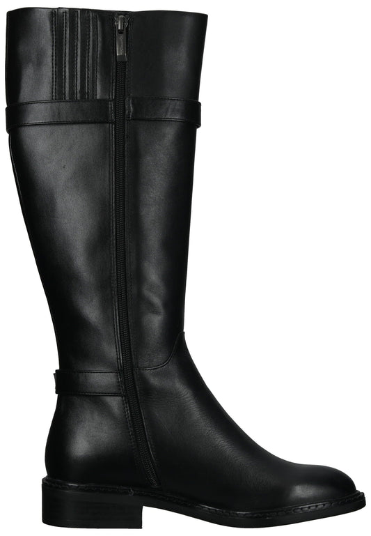 Tamaris Stiefel Leder/Textil Schwarz