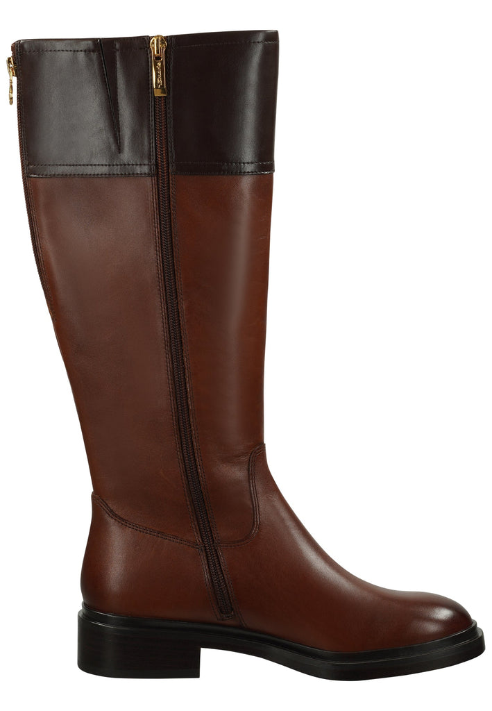 Tamaris Stiefel Lederimitat Cognac