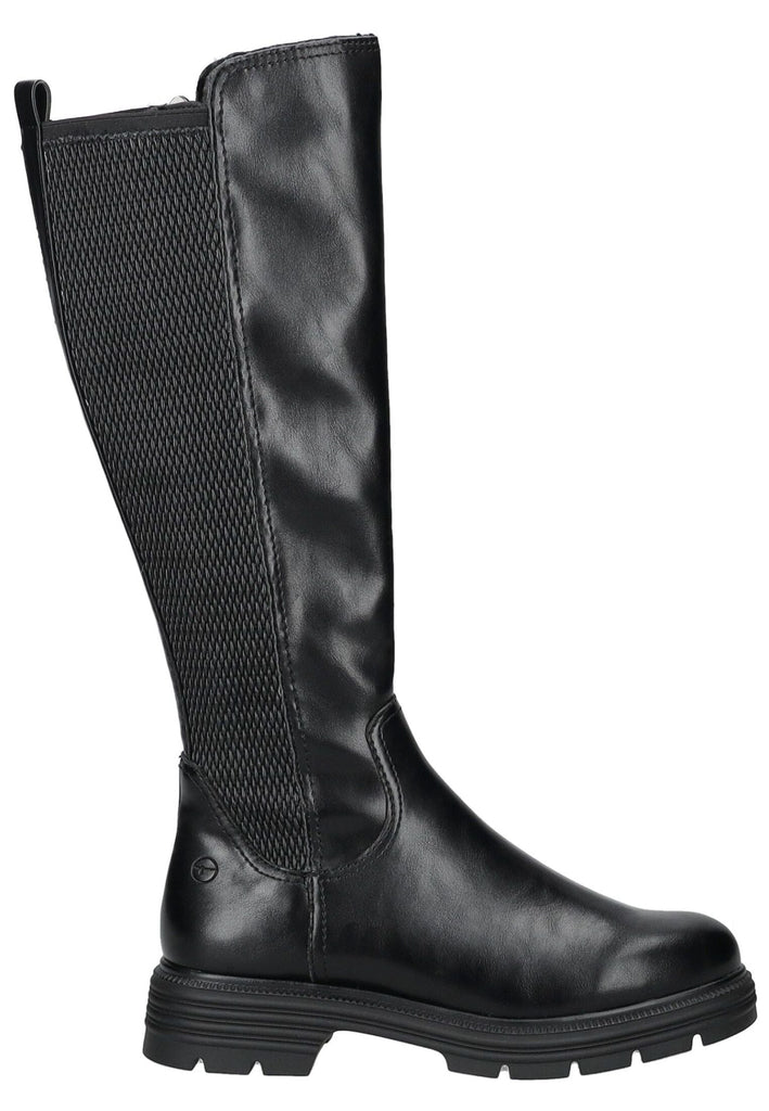Tamaris Stiefel Lederimitat Schwarz