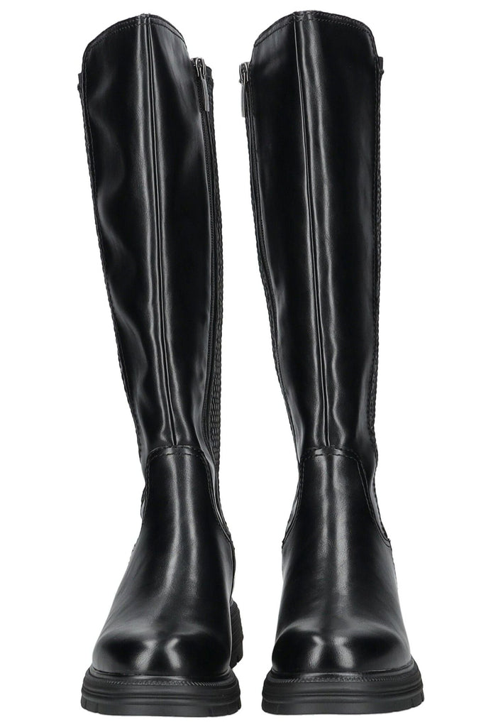 Tamaris Stiefel Lederimitat Schwarz