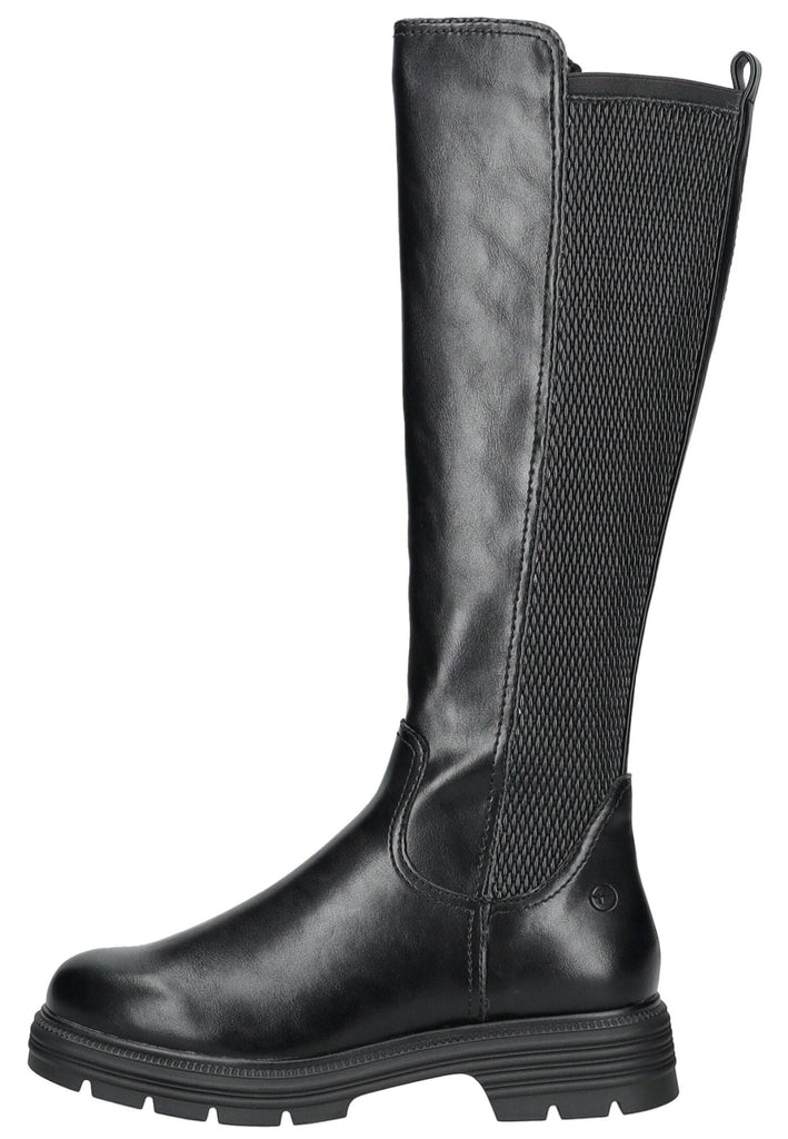Tamaris Stiefel Lederimitat Schwarz