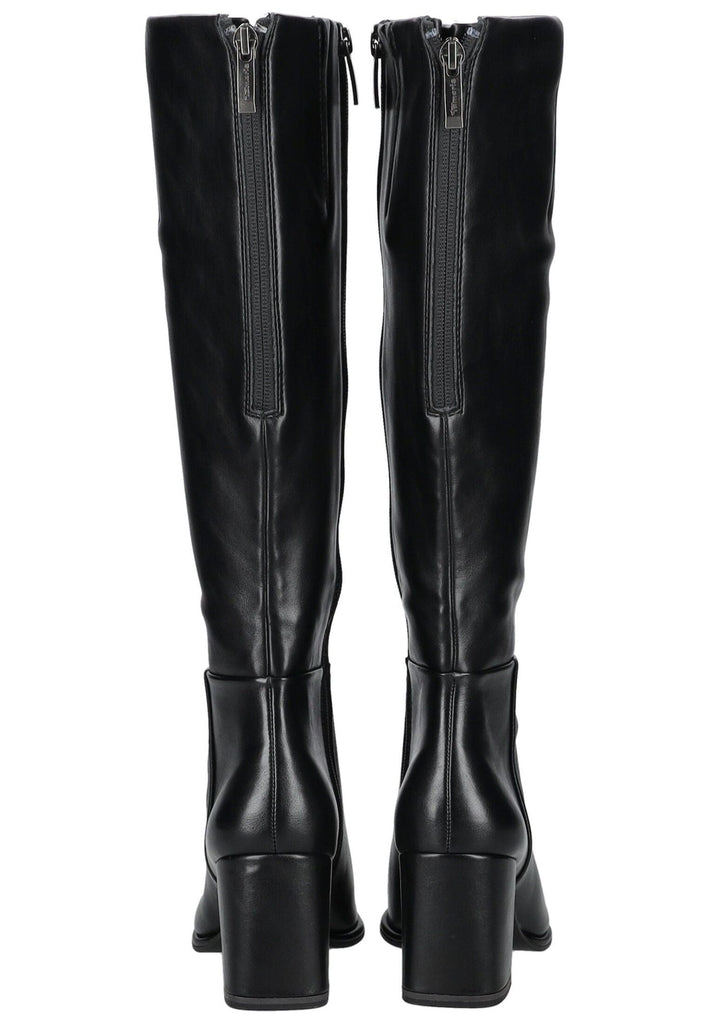 Tamaris Stiefel Lederimitat Schwarz