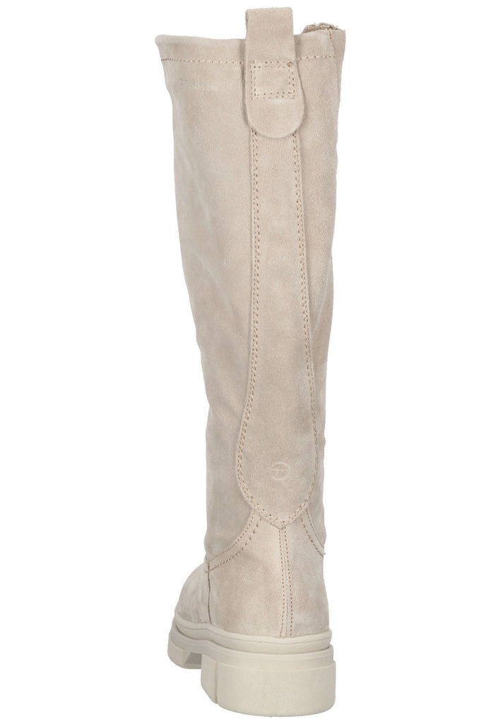 Tamaris Stiefel Veloursleder Taupe