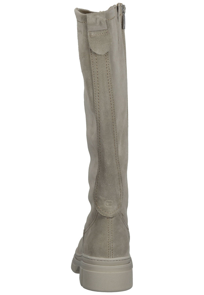 Tamaris Stiefel Veloursleder Taupe