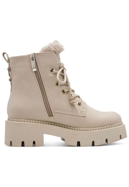 Tamaris Stiefelette Leder Beige