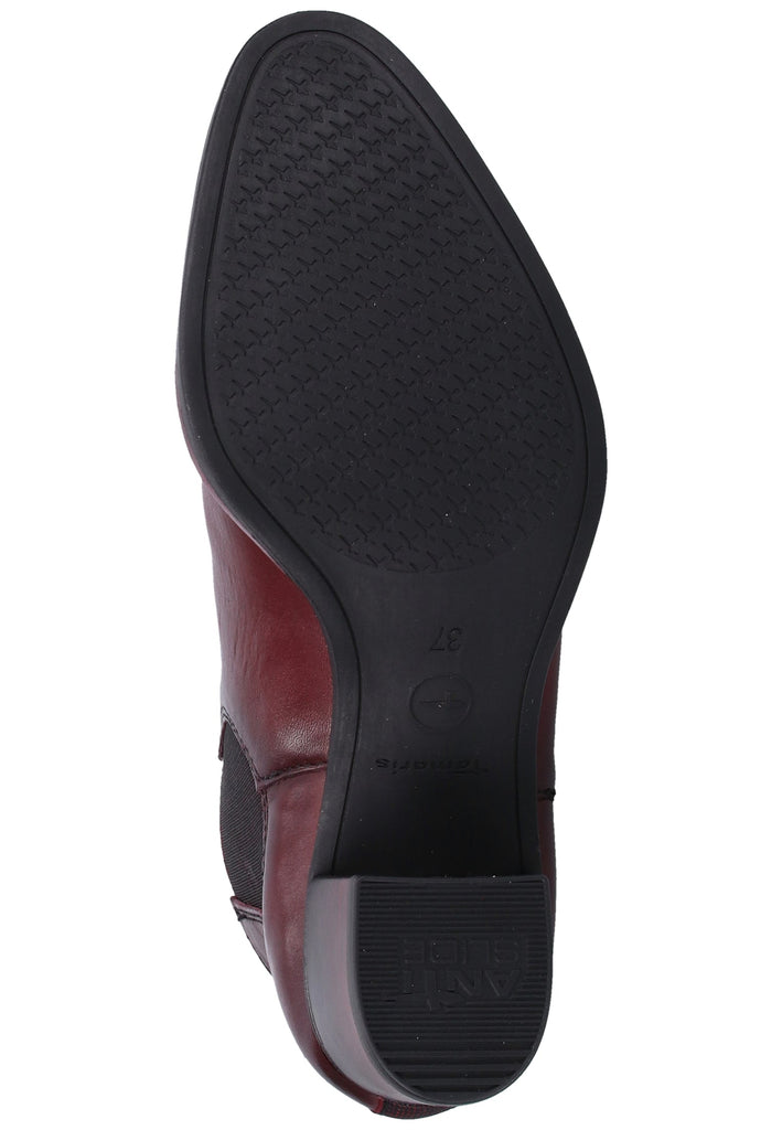 Tamaris Stiefelette Leder Bordeaux