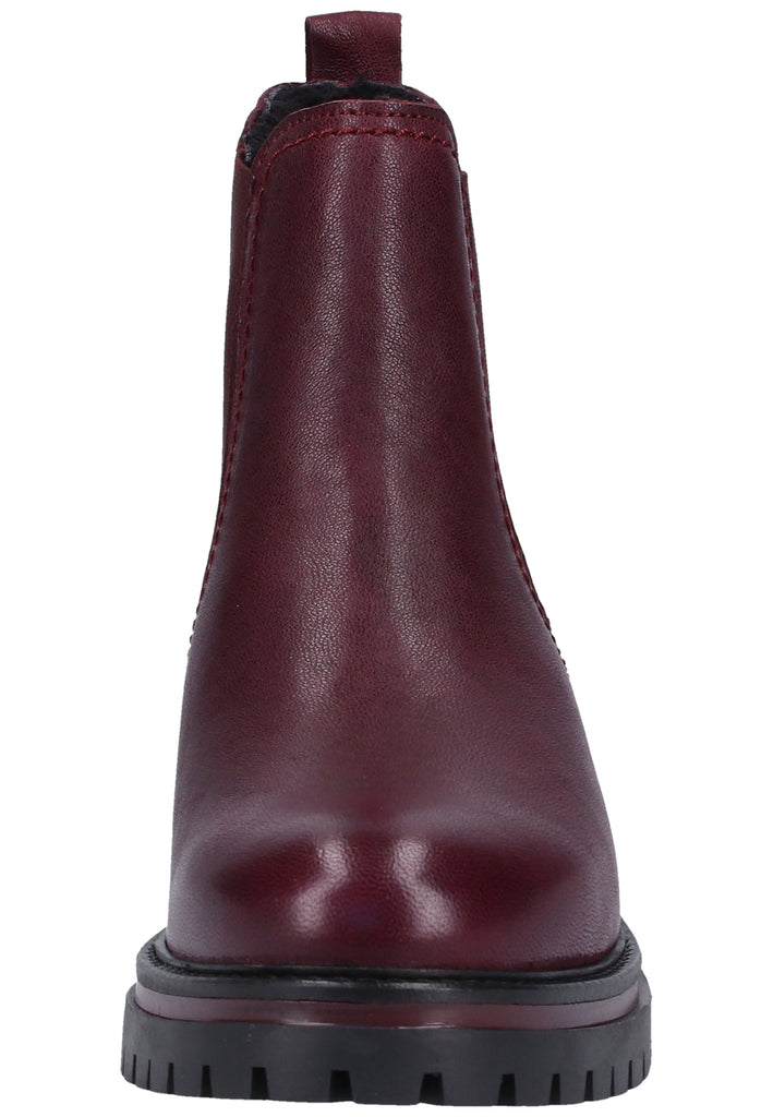 Tamaris Stiefelette Leder Bordeaux Warmfutter