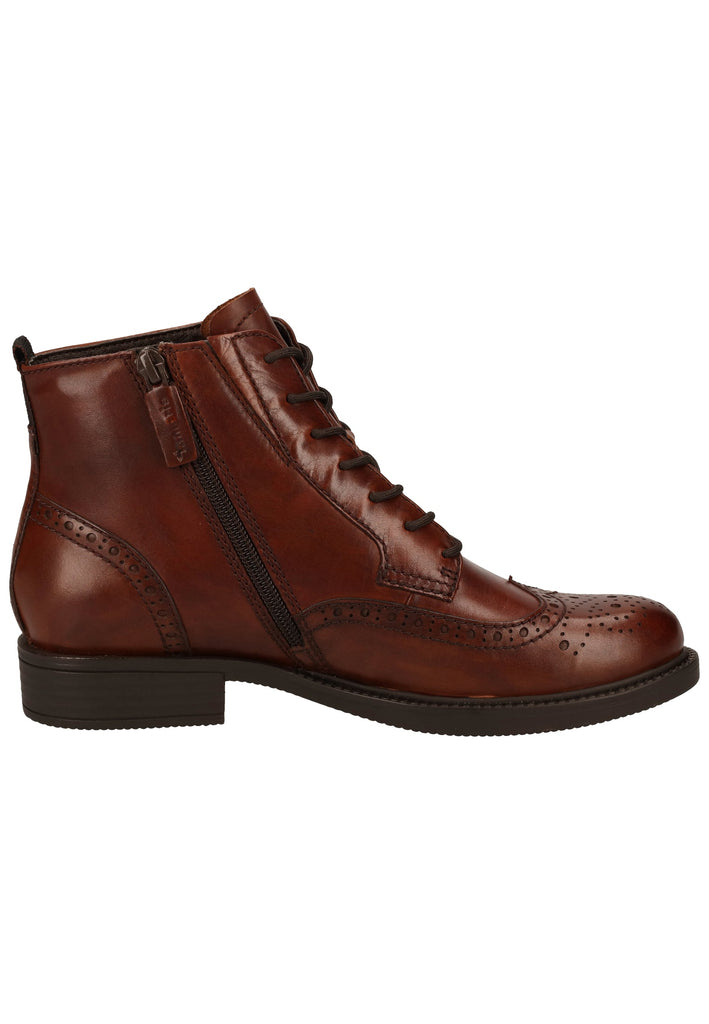 Tamaris Stiefelette Leder Brandy Warmfutter