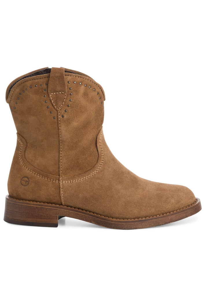 Tamaris Stiefelette Leder Camel Warmfutter