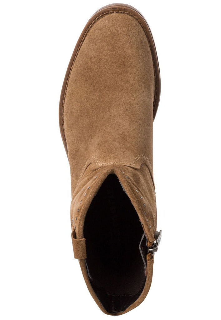 Tamaris Stiefelette Leder Camel Warmfutter