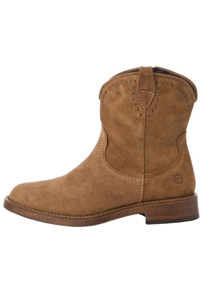 Tamaris Stiefelette Leder Camel Warmfutter