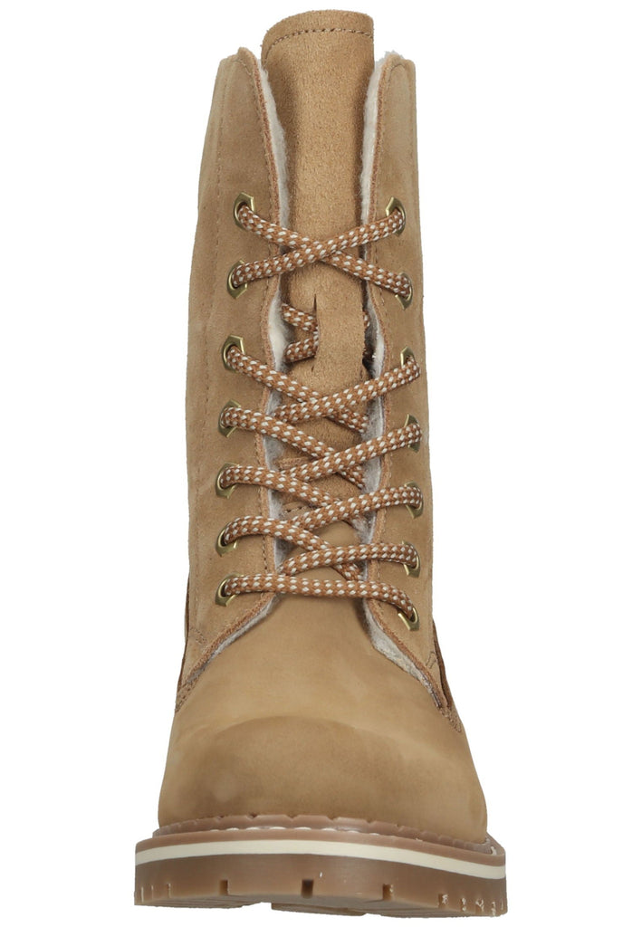 Tamaris Stiefelette Leder Camel Warmfutter