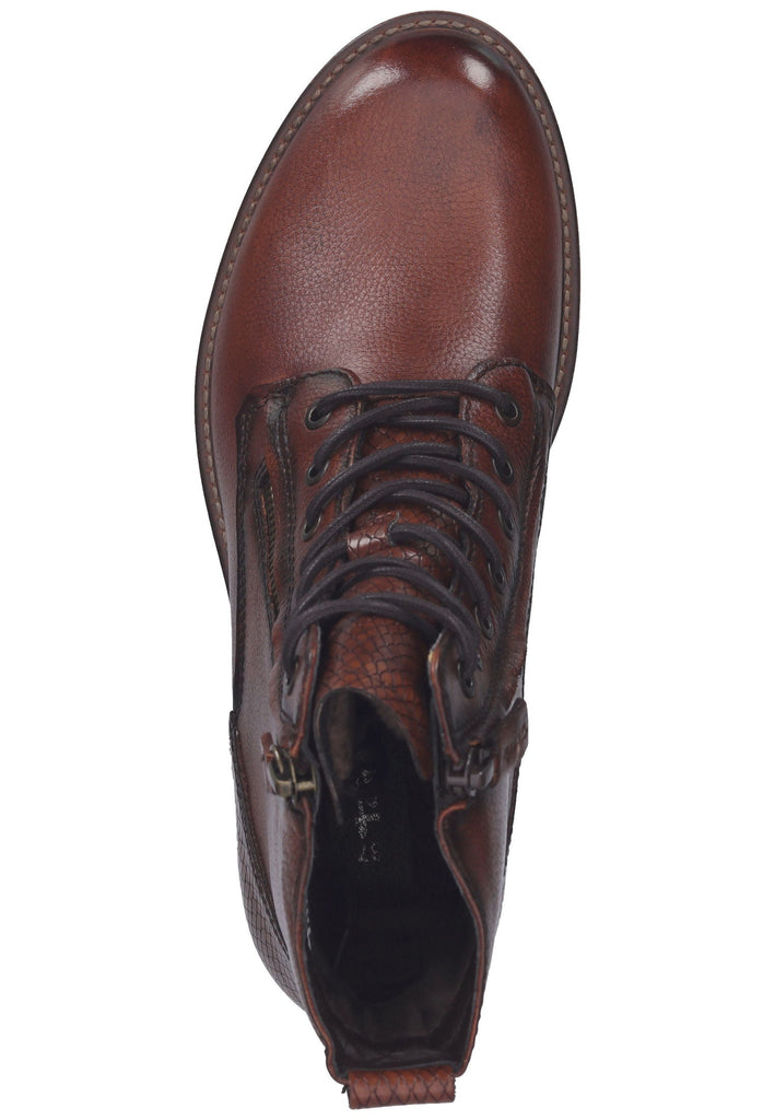 Tamaris Stiefelette Leder Cognac