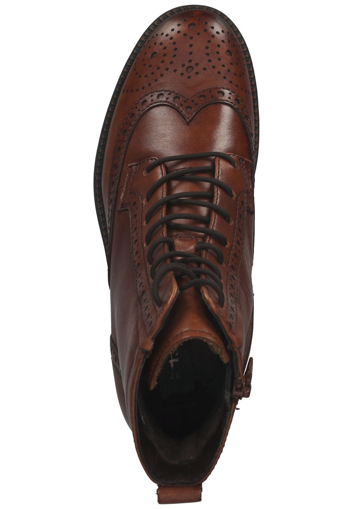 Tamaris Stiefelette Leder Cognac