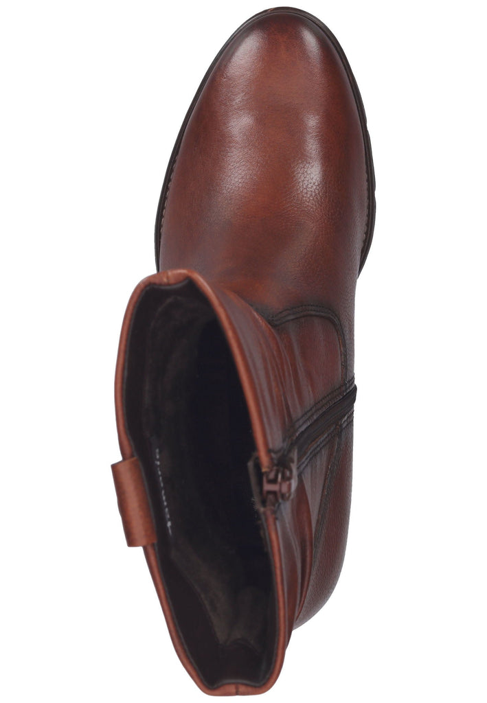 Tamaris Stiefelette Leder Cognac