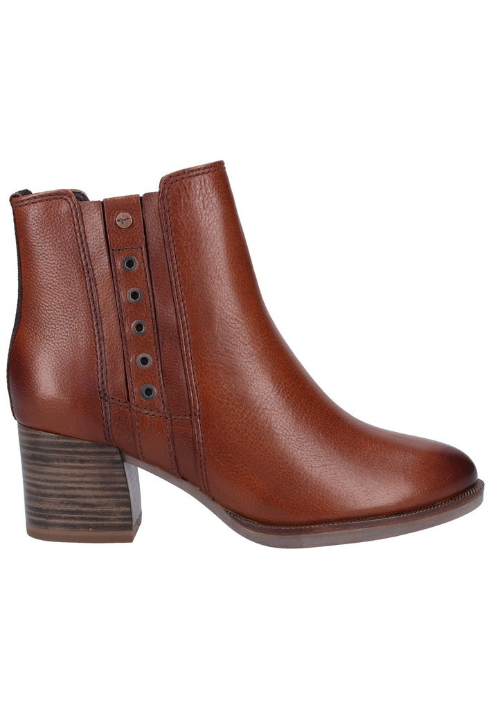 Tamaris Stiefelette Leder Cognac