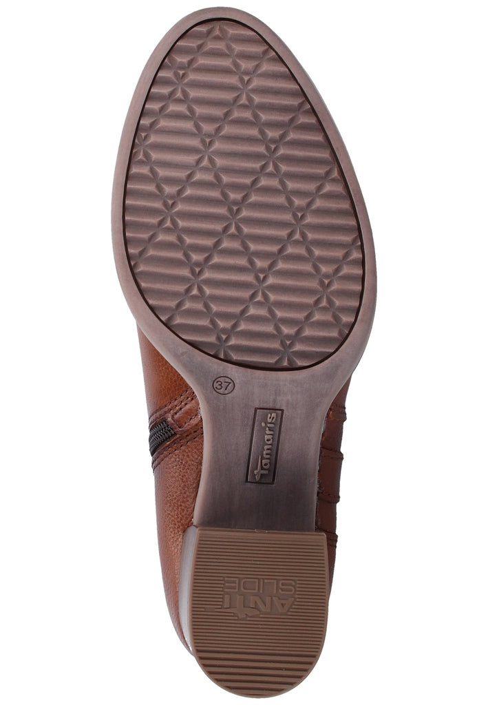 Tamaris Stiefelette Leder Cognac