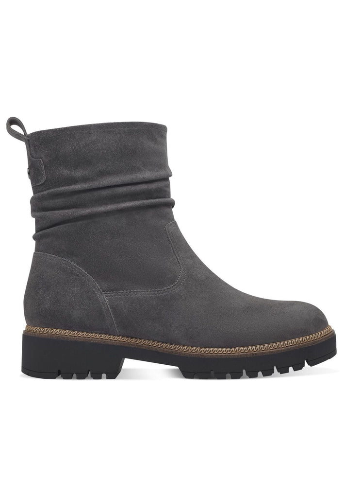 Tamaris Stiefelette Leder Dunkelgrau Warmfutter