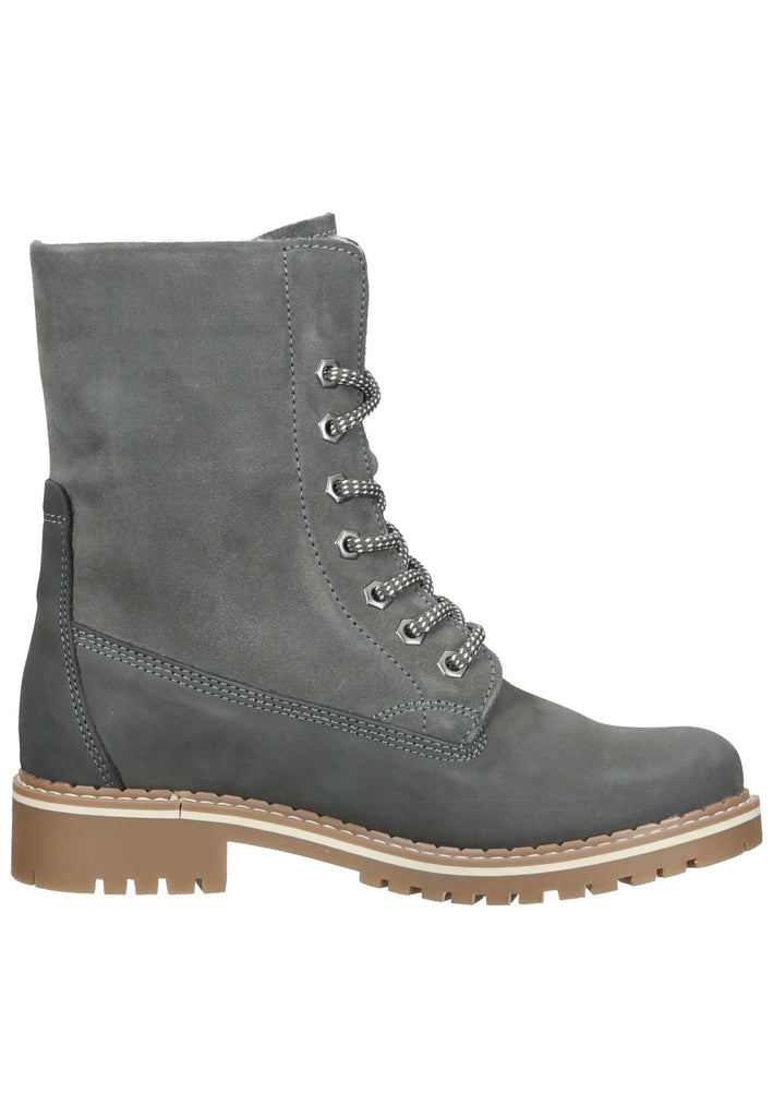 Tamaris Stiefelette Leder Dunkelgrau Warmfutter