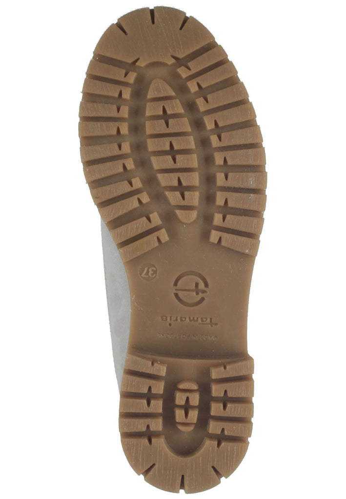Tamaris Stiefelette Leder Hellgrau