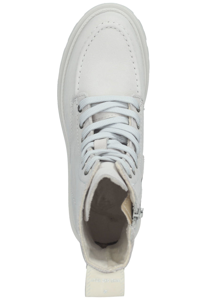 Tamaris Stiefelette Leder Hellgrau Warmfutter