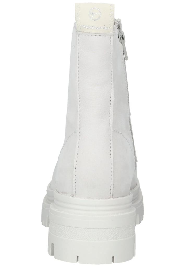 Tamaris Stiefelette Leder Hellgrau Warmfutter