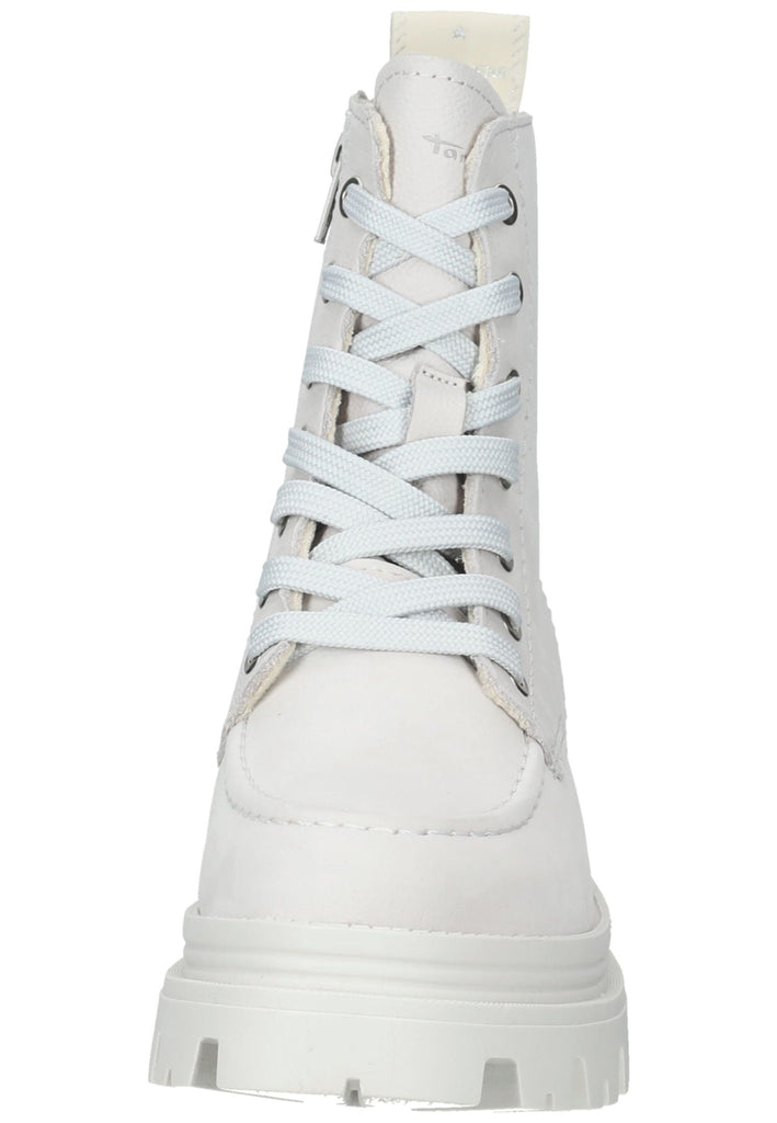 Tamaris Stiefelette Leder Hellgrau Warmfutter