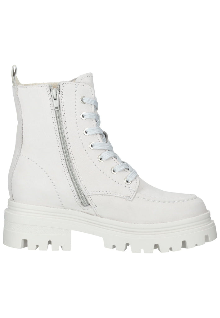 Tamaris Stiefelette Leder Hellgrau Warmfutter