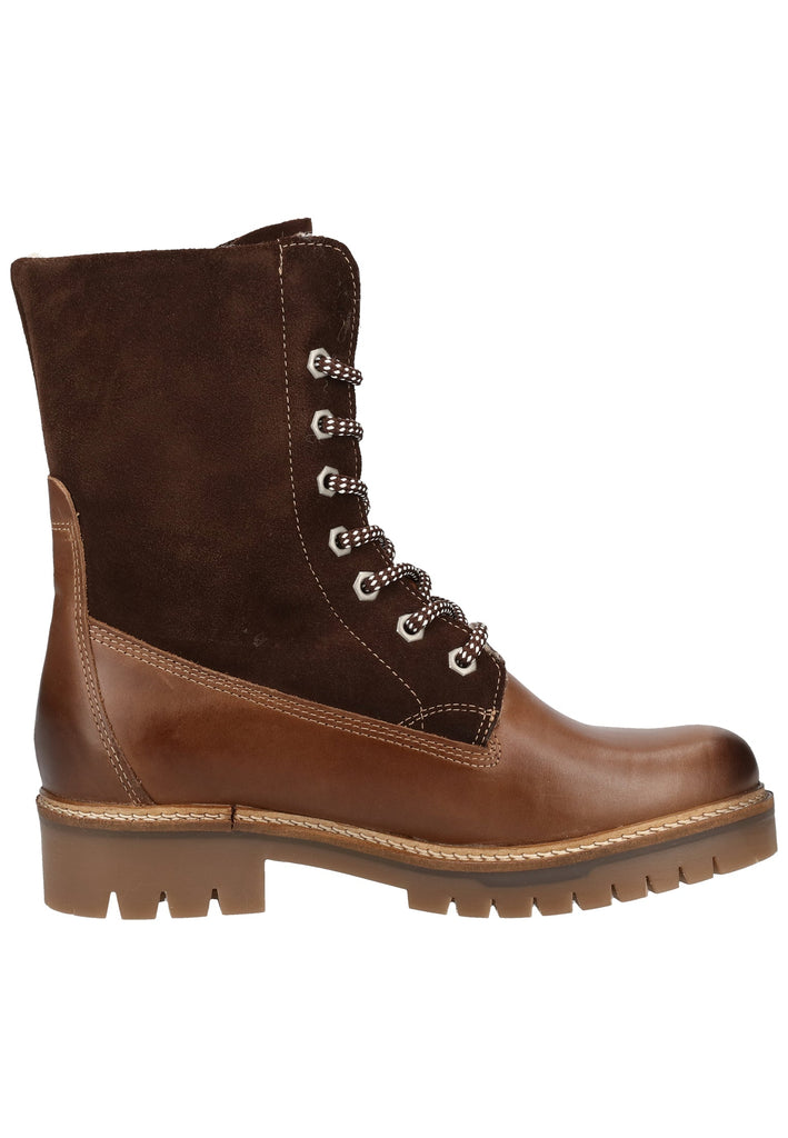 Tamaris Stiefelette Leder Mocca Warmfutter