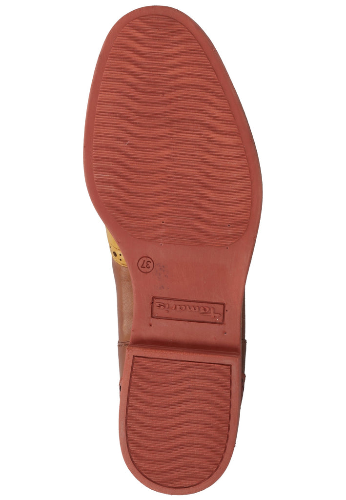 Tamaris Stiefelette Leder Nussbraun