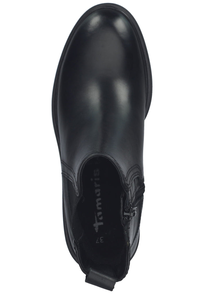 Tamaris Stiefelette Leder Schwarz