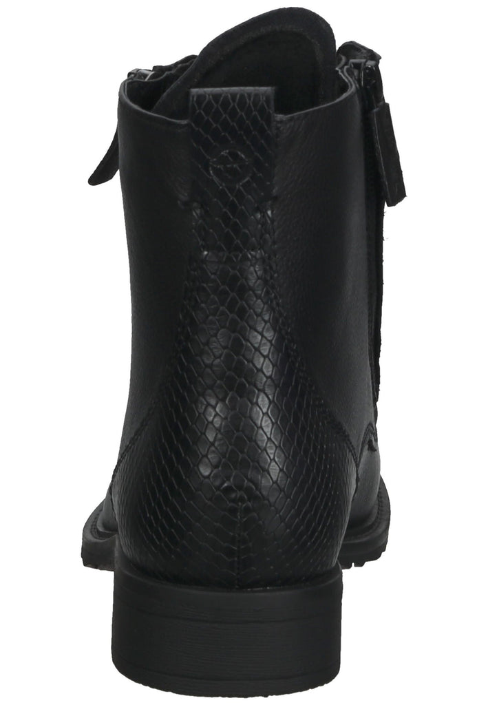 Tamaris Stiefelette Leder Schwarz