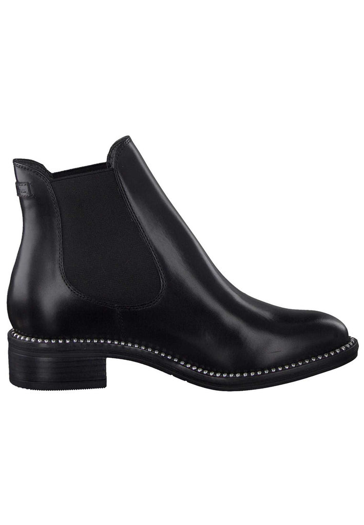Tamaris Stiefelette Leder Schwarz