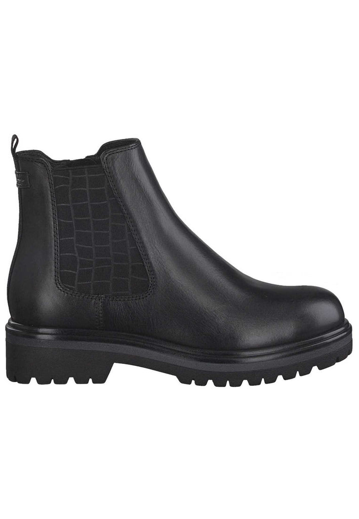Tamaris Stiefelette Leder Schwarz