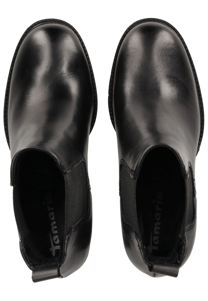 Tamaris Stiefelette Leder Schwarz