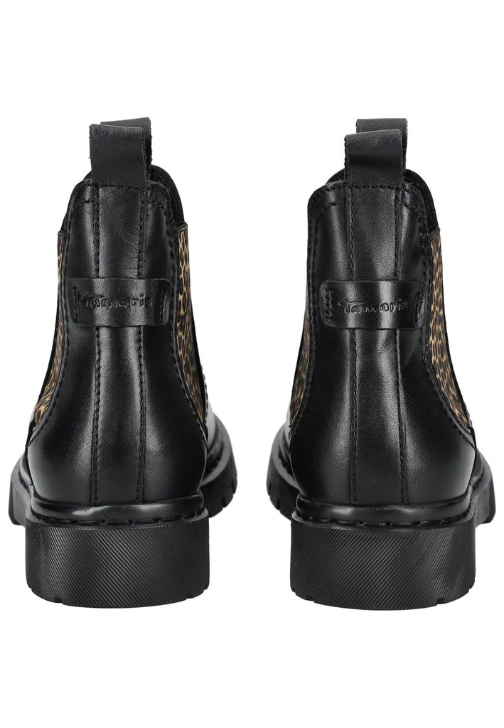 Tamaris Stiefelette Leder Schwarz Warmfutter