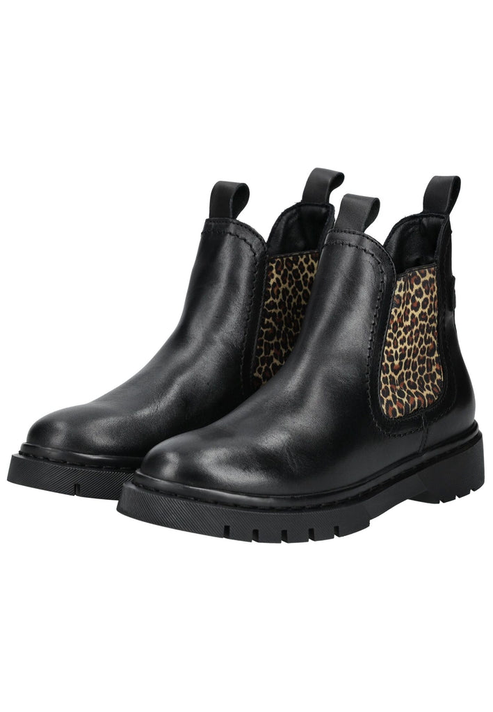 Tamaris Stiefelette Leder Schwarz Warmfutter