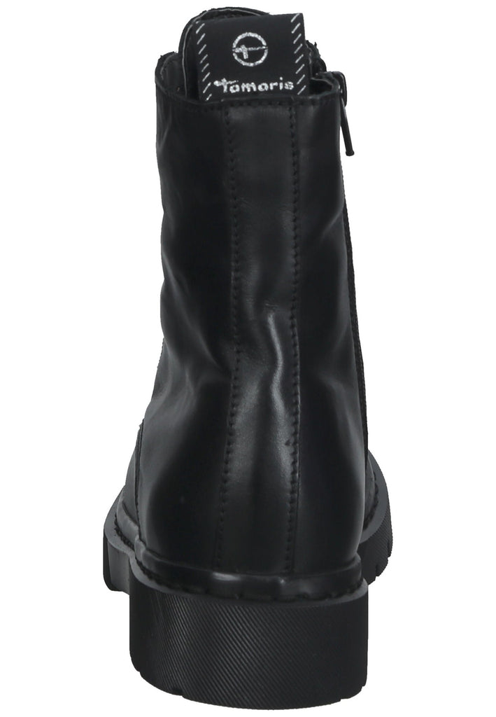 Tamaris Stiefelette Leder Schwarz Warmfutter