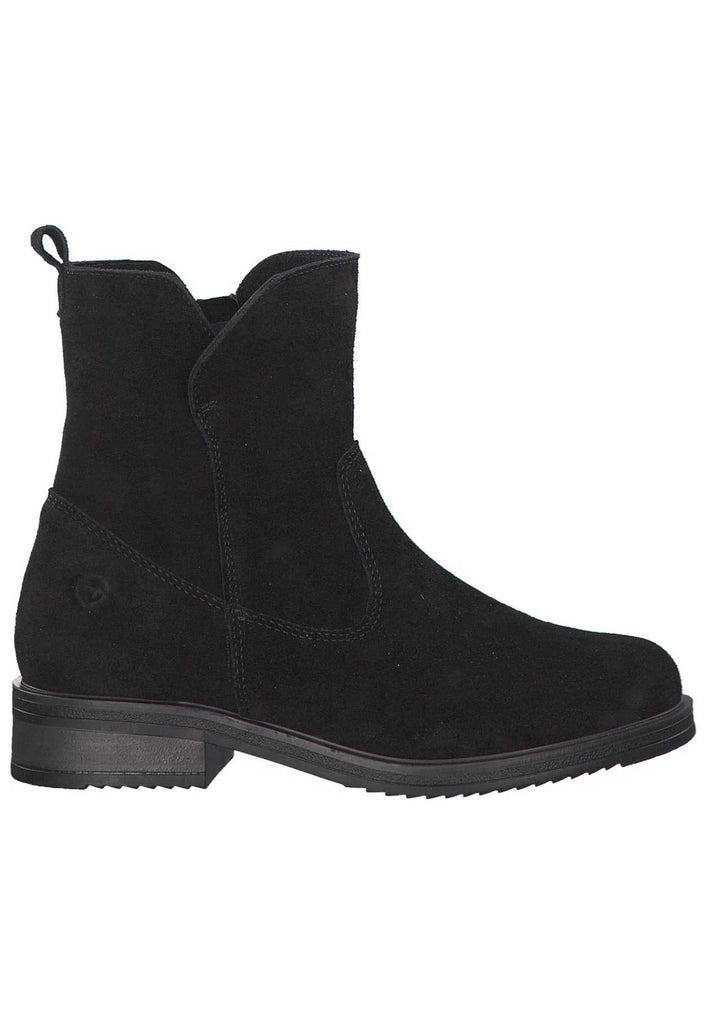 Tamaris Stiefelette Leder Schwarz Warmfutter