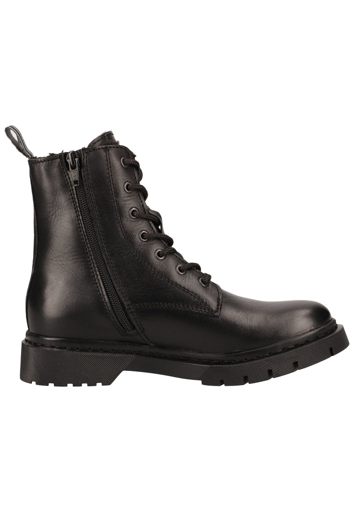 Tamaris Stiefelette Leder Schwarz Warmfutter