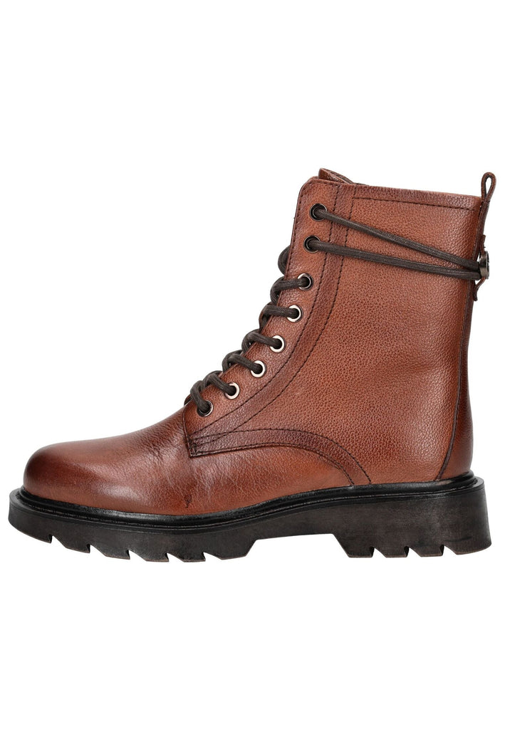 Tamaris Stiefelette Leder/Synthetik Cognac Warmfutter